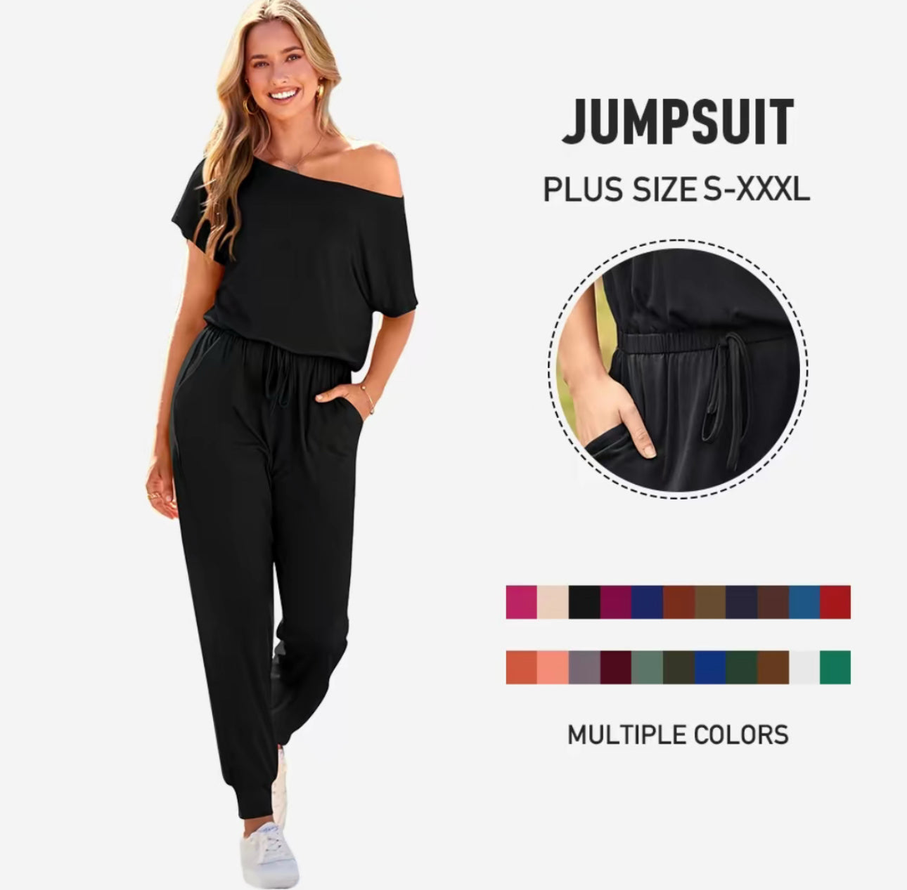 Off-Shoulder Jumpsuit