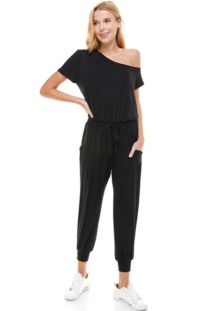 Off-Shoulder Jumpsuit