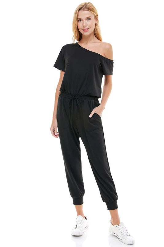 Off-Shoulder Jumpsuit