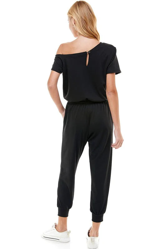 Off-Shoulder Jumpsuit