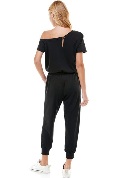 Off-Shoulder Jumpsuit