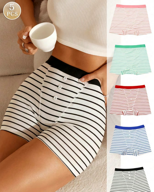 Adora - Women's Striped Print Boyshorts