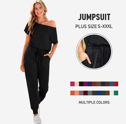Off-Shoulder Jumpsuit